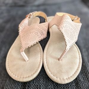 Lauren Conrad pale pink decorative strap sandals size 11